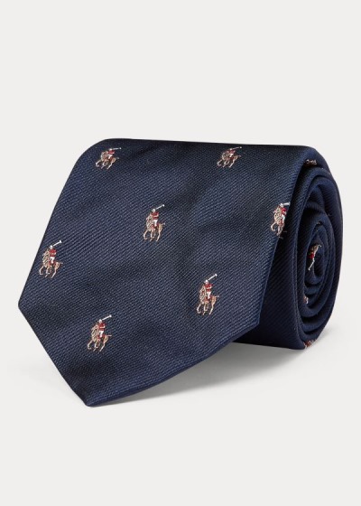 Men's Polo Ralph Lauren Polo Player Silk Narrow Ties | 654173LWS